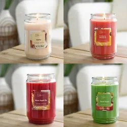 These candles are made with premium-grade wax, clean-burning, and highly fragranced. Trim the wick periodically to...
