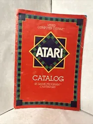 Get your hands on this vintage 1981 catalog of Atari Video Computer System 45 Game Catalog. This catalog features 45...