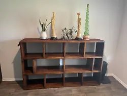 Heavy natural wood shelf. Furniture made in Italy. Imported it myself. Condition is 