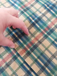 New open box 2pc. Springs Vintage King Pillowcases Plaided print.Green/Blue..Not  used NEW.