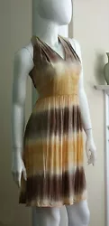 Best Society Racerback Tie-dye Dress. yellow beige Ivory tie-dye. Hidden back zipper closure. Woven dress. Many are...