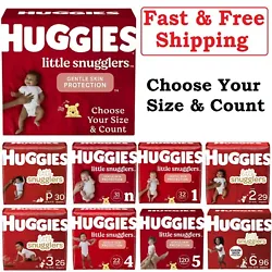 About this itemHelp support clean and healthy skin for your baby with Huggies Little Snugglers Baby Diapers, designed...