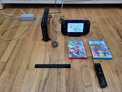 Nintendo wii u console in good condition.  Comes with refurbished game pad. Both the control sticks have been replaced...