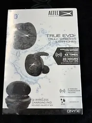 Altec Lansing True Evo+ Truly Wireless Earphones with Charging Pad Onyx NEW BOX.  Brand new. Sealed.