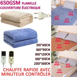 650GSM Electric Heated Throw Flannel Bed Blanket. This electric blanket cannot be wash in machine. If the electric...