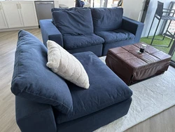 Navy blue excellent condition only use six months. Moved to a new condo and it doesn’t fit well. Five pieces in...