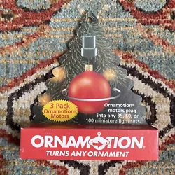 Vintage 1998 Ornamotion Ornament Motor Turns Any Ornament Box of 3 NEW Christmas. Brand new in box! Ornamotion turning...