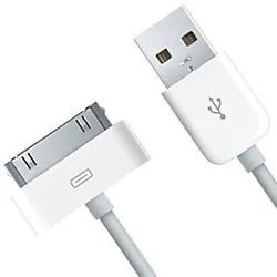 Câble USB tout iOS Data Synchro. - Pour les iPhone 3, 3GS, 4, 4S. - For iPhone 3, 3GS, 4, 4S. - Para el iPhone 3, 3GS,...