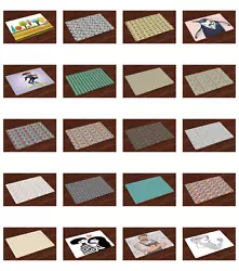 Placemats set of 4. Made from: %100 high quality polyester canvas fabric with hand-sewn finished edges. Great for any...