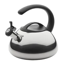 Bring water to a fast and easy boil with this stylish Farberware Stainless Steel 2.3-Quart Whistling Teakettle....