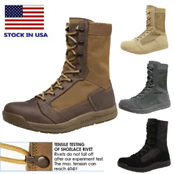 Tactical boots features lace up design, it suitable for hot weather and specific outdoor activity. Military jungle boot...