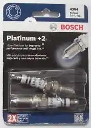 BOSCH 4304 Platinum Plus +2 Spark Plug.