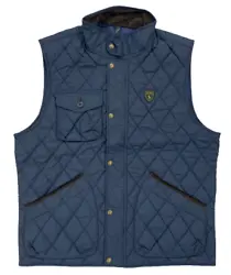 POLO by Ralph Lauren Navy Blue Quilted Puffer Vest Corduroy Snap ZipBRAND: POLO RALPH LAURENSTYLE: VESTCOLOR: BLUE...