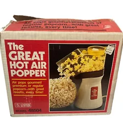 POPCORN POPPERVintage 1980s KMART hot air popcorn popper.CONDITIONWorks. In original box with all its parts,...