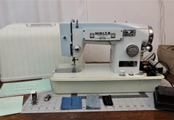 Straight and zigzag stitches. WHITE 365 Mid-Century All Steel Drive Sewing Machine. Superb stitch quality. Extra...