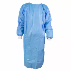 The SMS fabric is soft, skin friendly, and is fluid resistant. Knitted cuff makes the surgical gown more comfortable to...