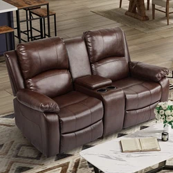 SPLIT BACK RECLINE: This loveseat recliner for small spaces features a split back design to allow separate 90-160...