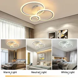 About this item 【MODERN LOOK】 This LED pendant light is designed in modern style DIMMABLE AND COLOR CHANGEABLE:75W...