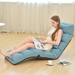 Foldable, backrest could folds up, and lock up with the buckle, easily to move around. 5 reclining angles on headrest,...