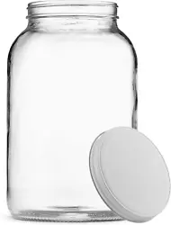 Clear glass kombucha jars allow for quick and easy visibility of contents. The brewing jars are certified by the USDA...