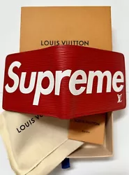 Authentic pristine condition Louis Vuitton x Supreme Wallet with original tags, box, bag and receipt of purchase from...