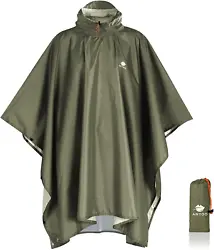 Multipurpose: The three in one multi-functional poncho can be used as floor mat, cape,a simple shelter and canopy. The...