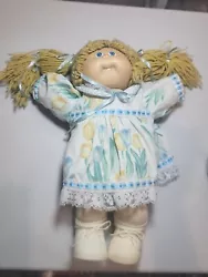 Vintage Cabbage Patch Kids Doll 1978 1982. In good vintage condition. No holes or rips. There are small dents on back...