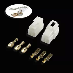 Kit Connecteur électrique 3 Voies - Auto Moto Bateau Quad. Section de câble: 2,5 mm max. Vérifiez la qualité en...