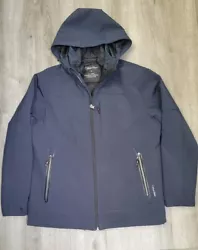 Calvin Kleins 3 in 1 Waterproof Navy Blue Hooded Jacket Mens M Water Resistant. Continental USA Shipping Only.