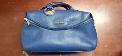 Versace collection pebble leather zip satchel.  Lightly used great condition. There are no flaws that I can see.