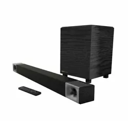 The Cinema 400 soundbar is designed to quickly connect to your TV. Simply plug in the included HDMI cable or an optical...