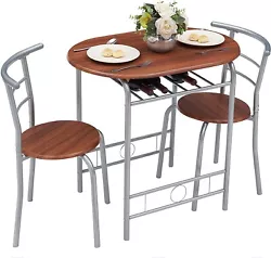 [SPACE SAVING DESIGN] - The curves of each chair back and table conner are perfectly matched for you to place the...