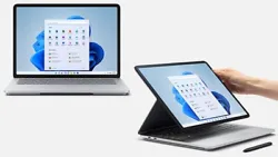 PC Hybride MICROSOFT Surface Laptop Studio I5/16/256  Vendu avec ses accessoires dorigine  Quasi neuve , très peu...