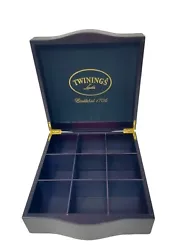 Twingings Tea Bag Storage Box Organizer Holder Sorter 9 Compartments Product Specification: ---Twinings Tea Storage Box...