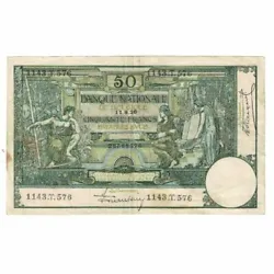 Billet, Belgique, 50 Francs, 1926, 1926-09-11, KM:99, TTB.