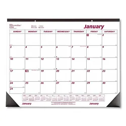 2023 Brownline 22 x 17 Monthly Desk Pad Calendar, Chipboard (C1731) - Sold as 1 Each. Top-bound perforated sheets with...