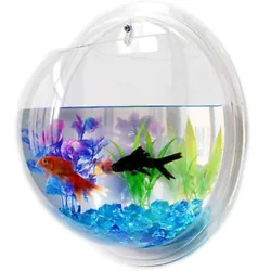 The fish tank has creative design, which can mount on the wall and saving space. The fish tank has multi-functional...