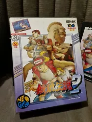 Neo Geo AES Fatal Fury 2 JAP Bon état Complet Moule de la boîte en mauvaise état (voir photos)  Envoi en colissimo...