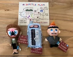 3 - Bark Box HOME ALONE Dog Toys SIZE XS/S - Marv, Harry & Van - Limited Edition. Battle plan is cardboard and a little...