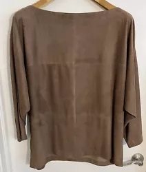 GUCCI BROWN SUEDE LEATHER TUNIC SHIRT TOP ~ SIZE 44 ~ VERY RARE! Condition: Very good, vintage and treasured with some...