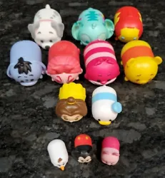 Disney Tsum Tsum vinyl Lot & 1 Marvel Eeyore pooh Belle Mackey Olaf dalmation. Largest size is 1 3/4 in. You get the...
