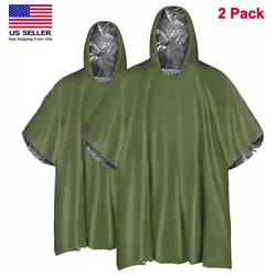 It is able to retain 90% of your body heat, reducing the risk of hypothermia. The rain ponchos are waterproof and...