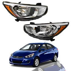 Compatible with: 2015 2016 2017 Hyundai Accent. Without LED projector beam. Includes: 2 X headlight. Installation...
