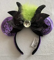 Disney Parks Sleeping Beauty Maleficent Horned Minnie Mickey Ear Headband Spell. This headband is in fabulous...