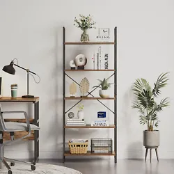 5.MULTI-ZONE STORAGE- This functional bookshelf takes up limited space. Its elegant look and simple structure makes it...