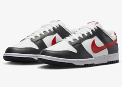 Nike Dunk Low Retro Red Swoosh Panda.