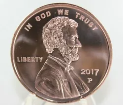 (New Lincoln Shield Penny Design! Minted in the USA . Obverse:) Lincoln Shield Penny Art. Stamped 