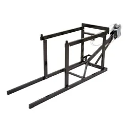 Includes a foot-operated safety latch to hold the stand in position. Made from heavy-duty steel construction with a...