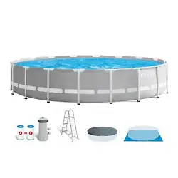 After assembling in just 60 minutes, this pool is ready for water and fun. The only thing left to add is water,...