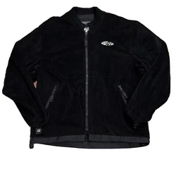 Very good used condition. Shows only light wear. Very clean with no stains or marks. Soft fleece material. Black color....
